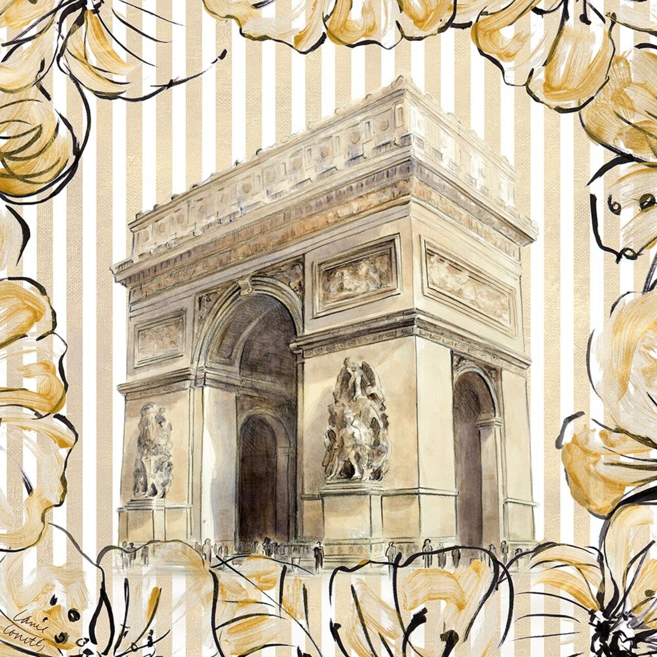 Golden Paris II Poster Print by Lanie Loreth - Item # VARPDX13091AJ